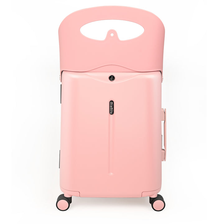 Miamily Dusty Pink Ride-On Trolley Carry-On Luggage 18 inches