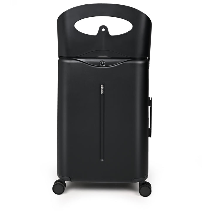 Miamily Midnight Black Ride-On Trolley Check-In Luggage 24 inches