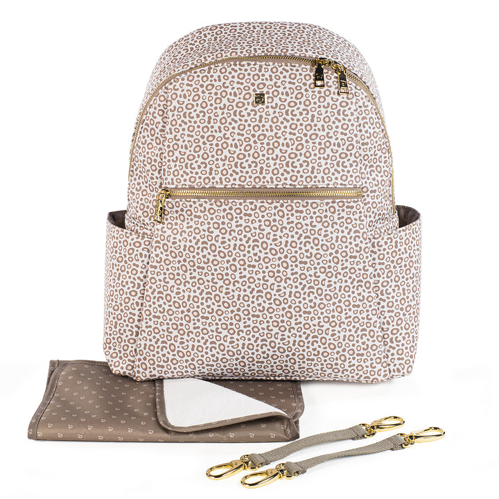 London Animal Print Backpack Diaper Changing Bag