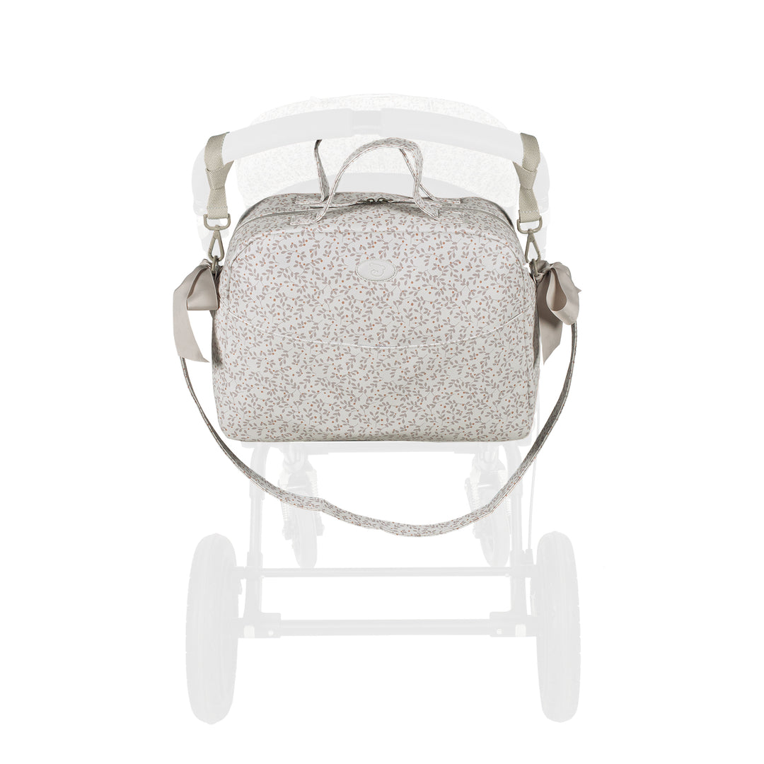 Berries Grey Diaper Changing Bag