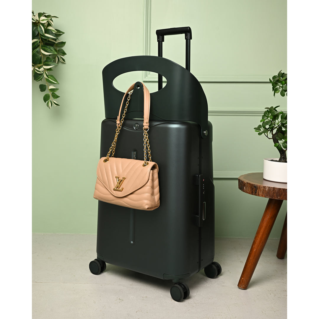 Miamily Forest Green Ride-On Trolley Check-In Luggage 24 inches