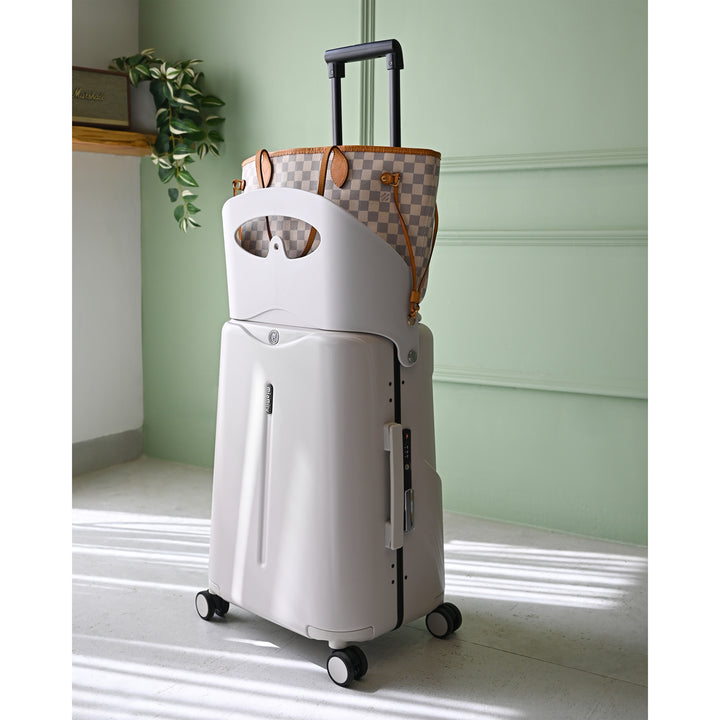Miamily Mist Grey Ride-On Trolley Carry-On Luggage 18 inches