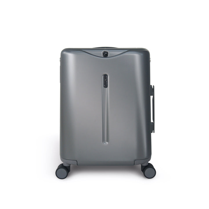 Miamily Charcoal Grey Ride-On Trolley Carry-On Luggage 18 inches