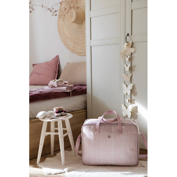 Flower Mellow Pink Travel Holiday and Maternity Bag