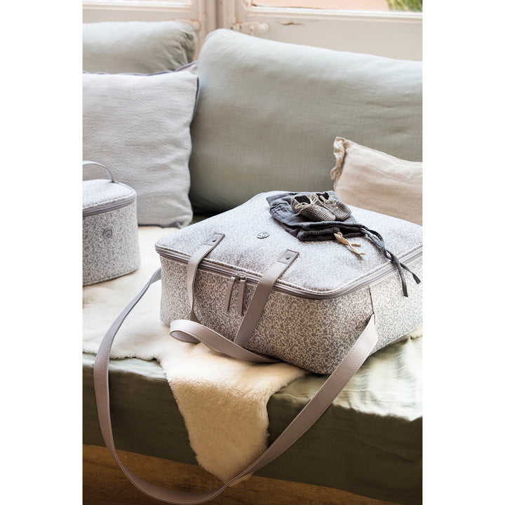 Flower Mellow Grey Travel Holiday and Maternity Bag