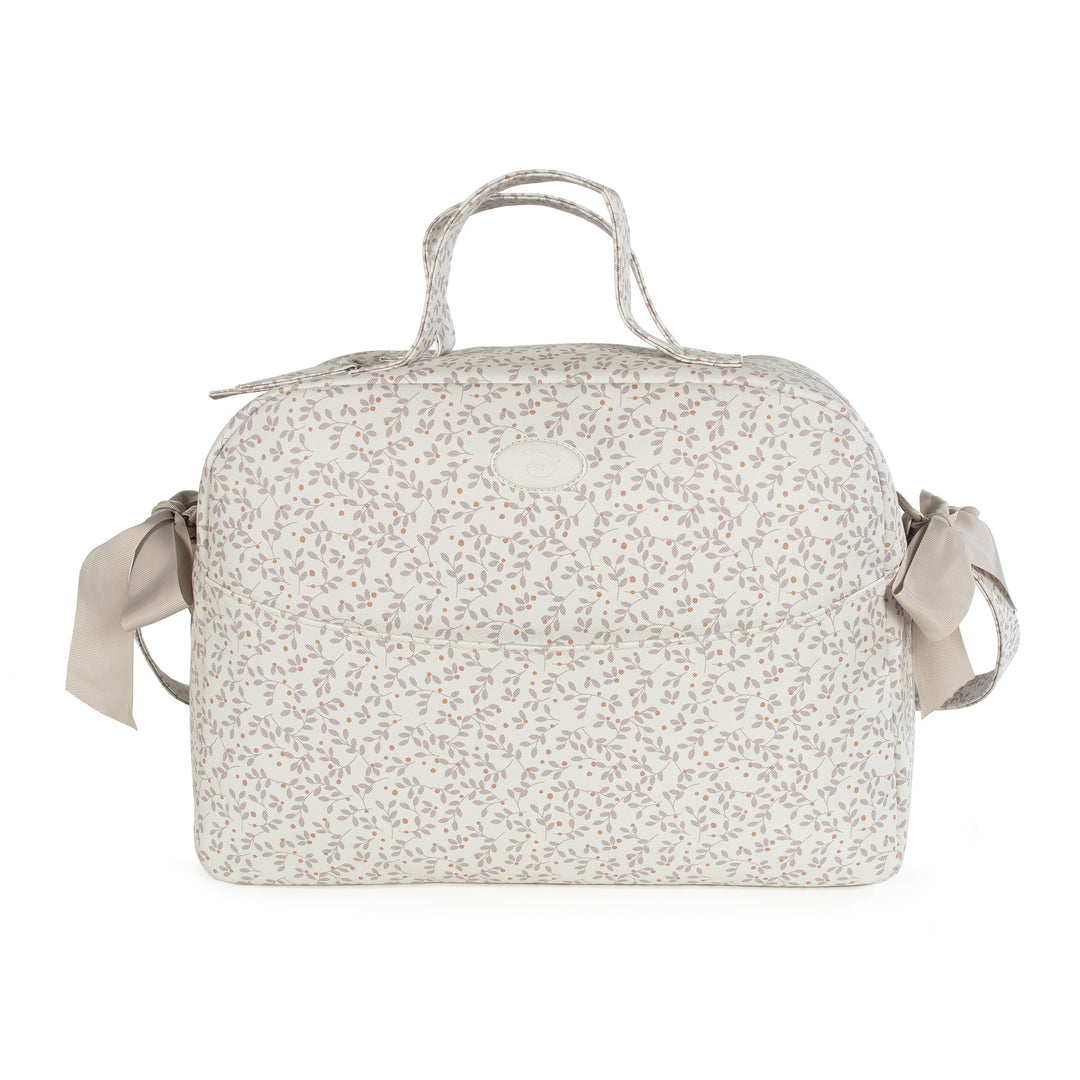 Berries Grey Diaper Changing Bag