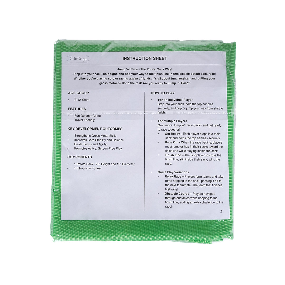 Jump 'n' Race Sack - Green