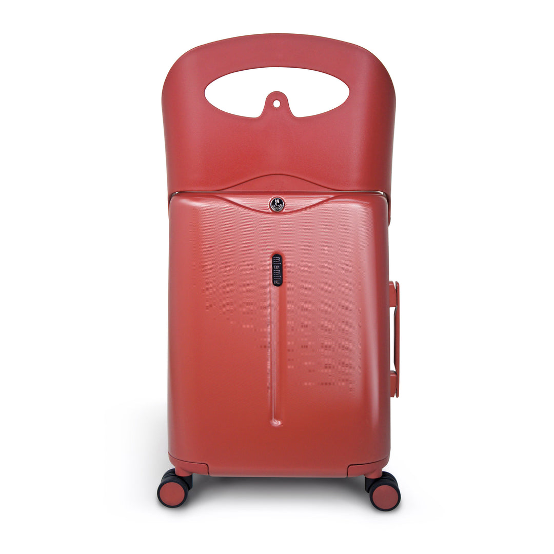 Miamily Maroon Red Ride-On Trolley Carry-On Luggage 18 inches