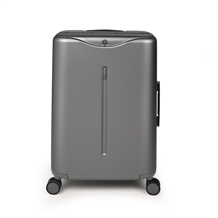 Miamily Charcoal Grey Ride-On Trolley Check-In Luggage 24 inches