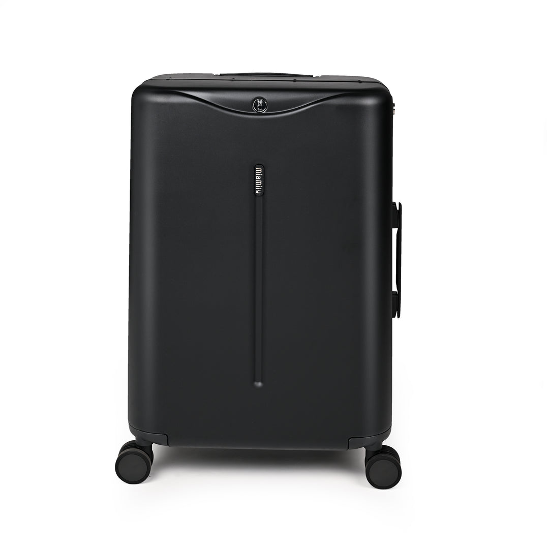 Miamily Midnight Black Ride-On Trolley Check-In Luggage 24 inches