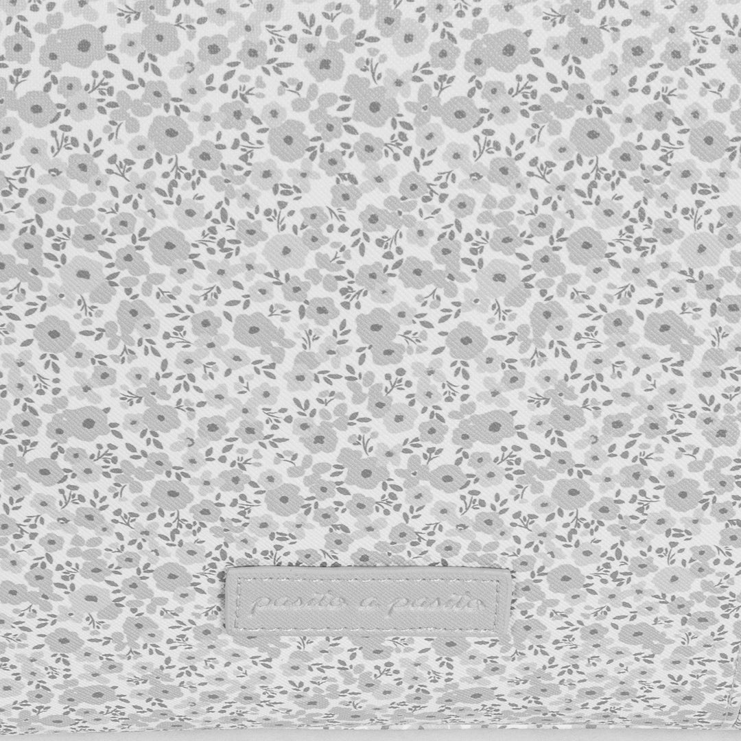 Flower Mellow Grey Diaper Changing Bag