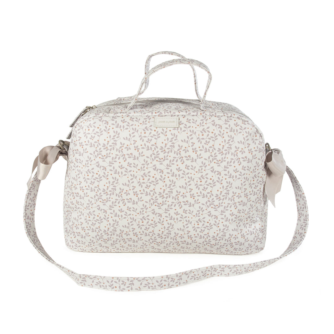 Berries Grey Diaper Changing Bag