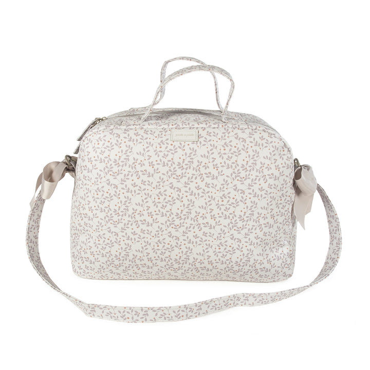 Berries Grey Diaper Changing Bag