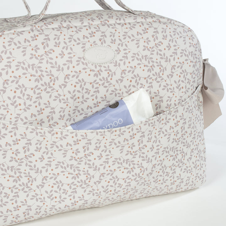 Berries Grey Diaper Changing Bag