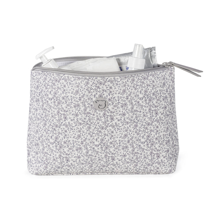 Flower Mellow Grey Travel Essentials Pouch