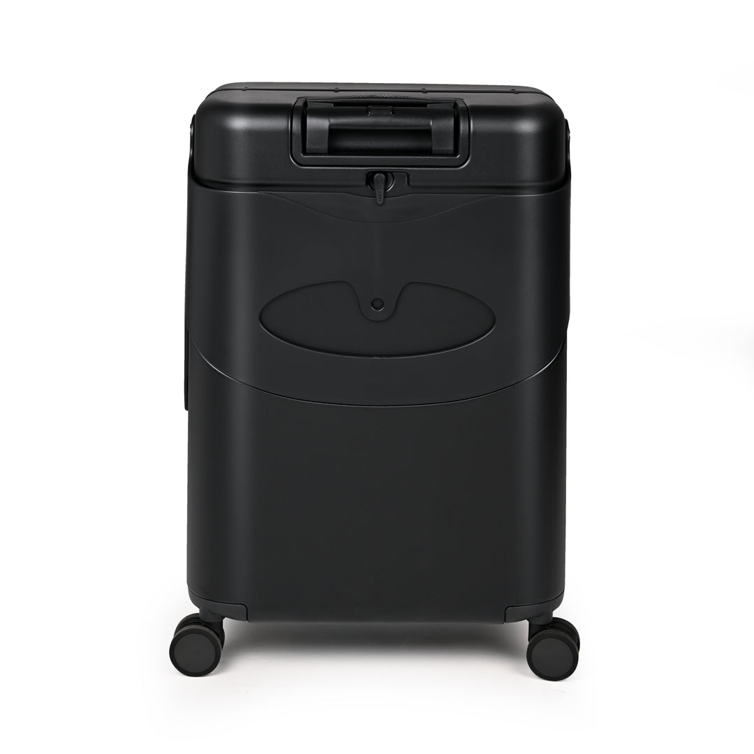 Miamily Midnight Black Ride-On Trolley Check-In Luggage 24 inches