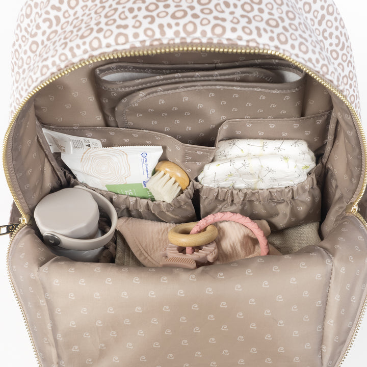 London Animal Print Backpack Diaper Changing Bag