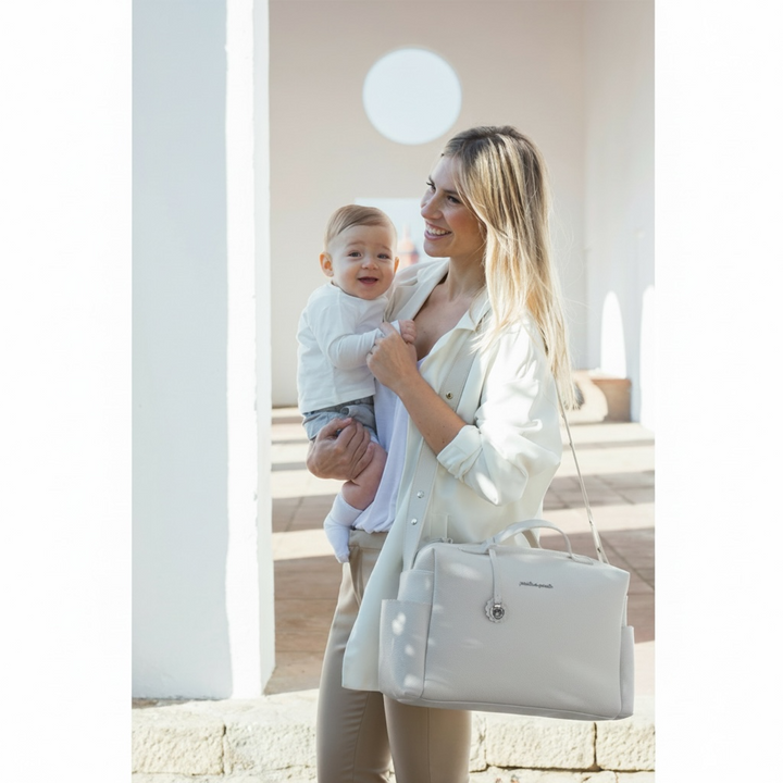 Biscuit Grey Diaper Changing Bag