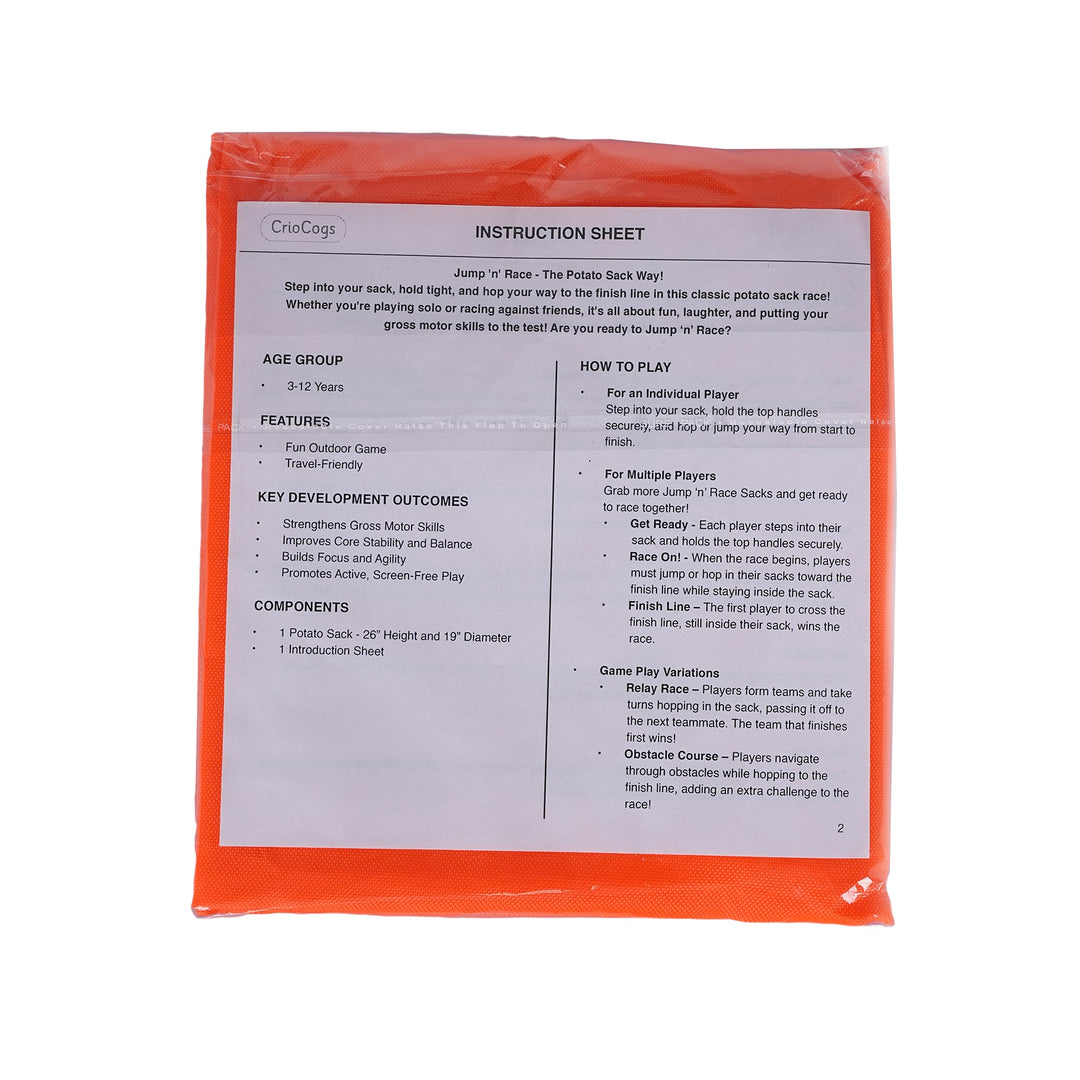 Jump 'n' Race Sack - Orange