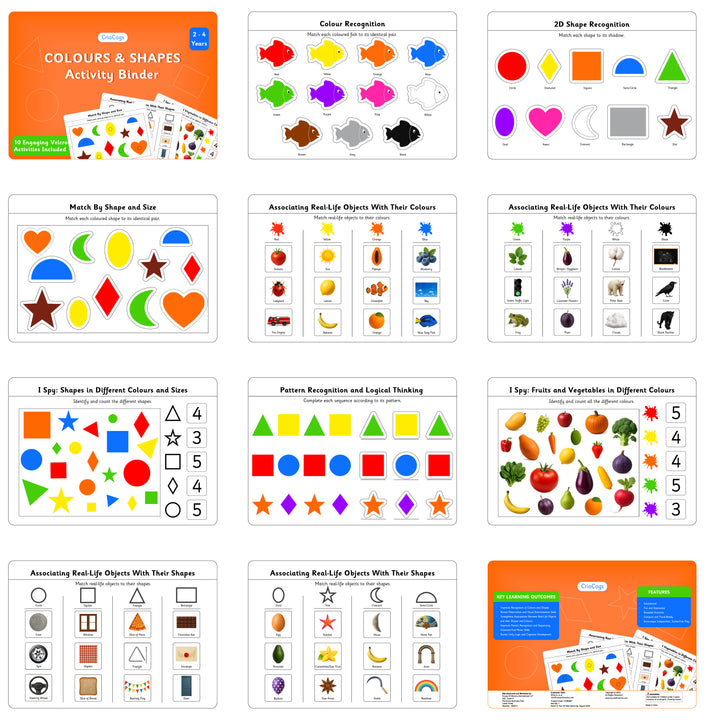 Colours and Shapes Activity Binder